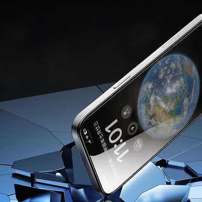 Blueo Silk HD skjermbeskyttelsesfilm for Apple iPhone 16 / 15, Herdet glass, Full lim, Sett med 5 stk, 2.5D, Svart
