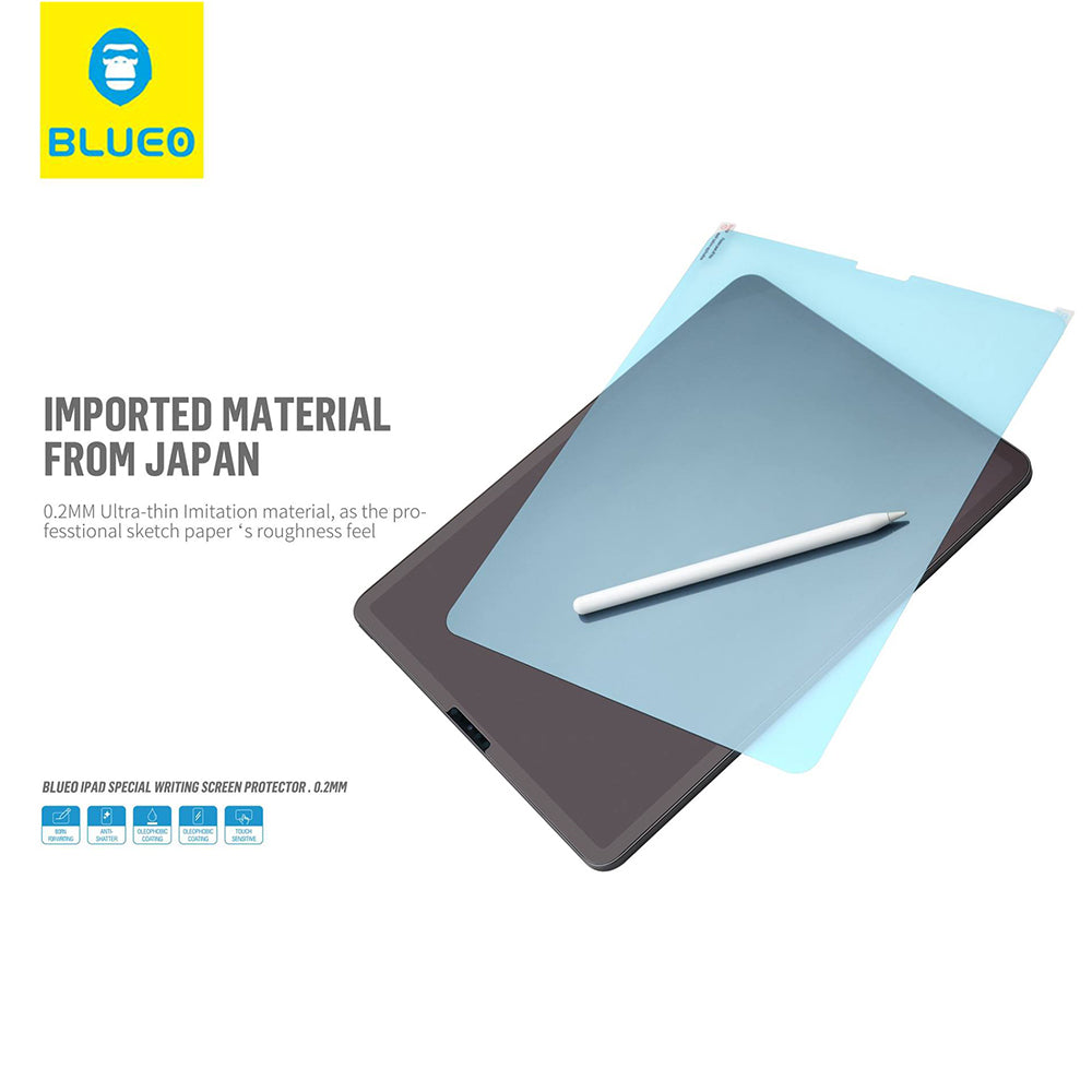 Blueo Special Writing skjermbeskytter for Apple iPad Pro 12.9 (2022) / Pro 12.9 (2021) / Pro 12.9 (2020), Plast