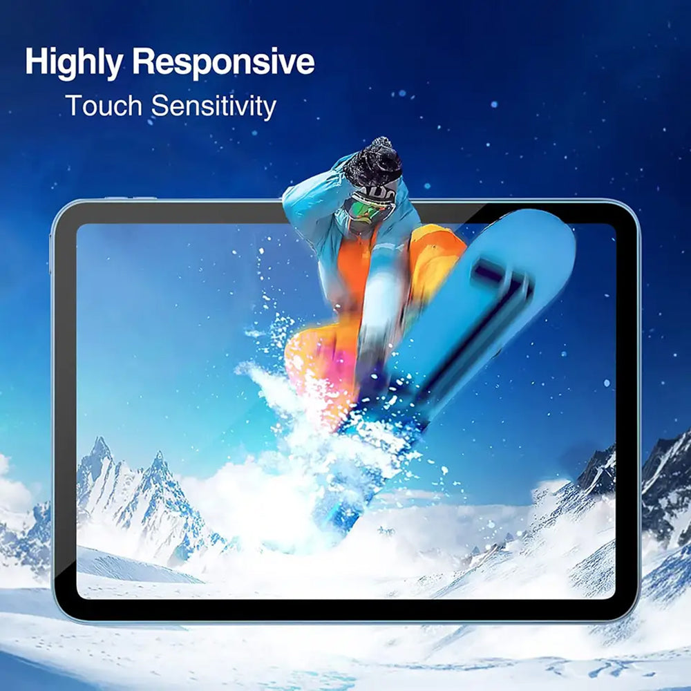 Clear Lito Classic skjermbeskyttelse for Apple iPad (2025) / (2022), Herdet glass, Full lim, 2.5D