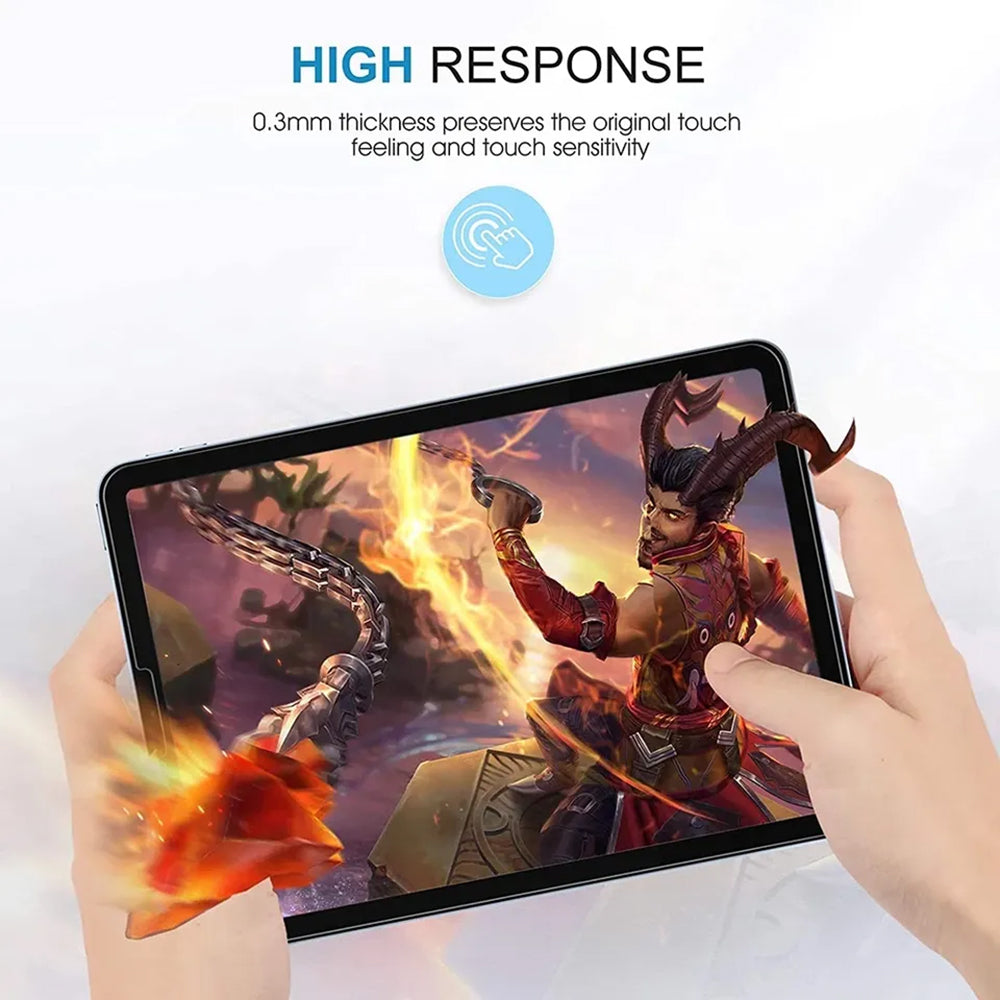 Clear Lito Classic skjermbeskyttelse for Apple iPad (2025) / (2022), Herdet glass, Full lim, 2.5D