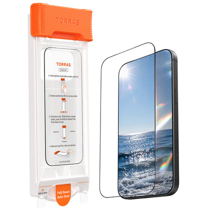 Torras OrigArmor skjermbeskyttelse for Apple iPhone 18 Pro / 17 Pro, Herdet glass, Full lim
