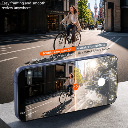 Torras Sunview AR skjermbeskyttelsesfilm for Apple iPhone 18 Pro Max / 17 Pro Max, Herdet glass, Full lim