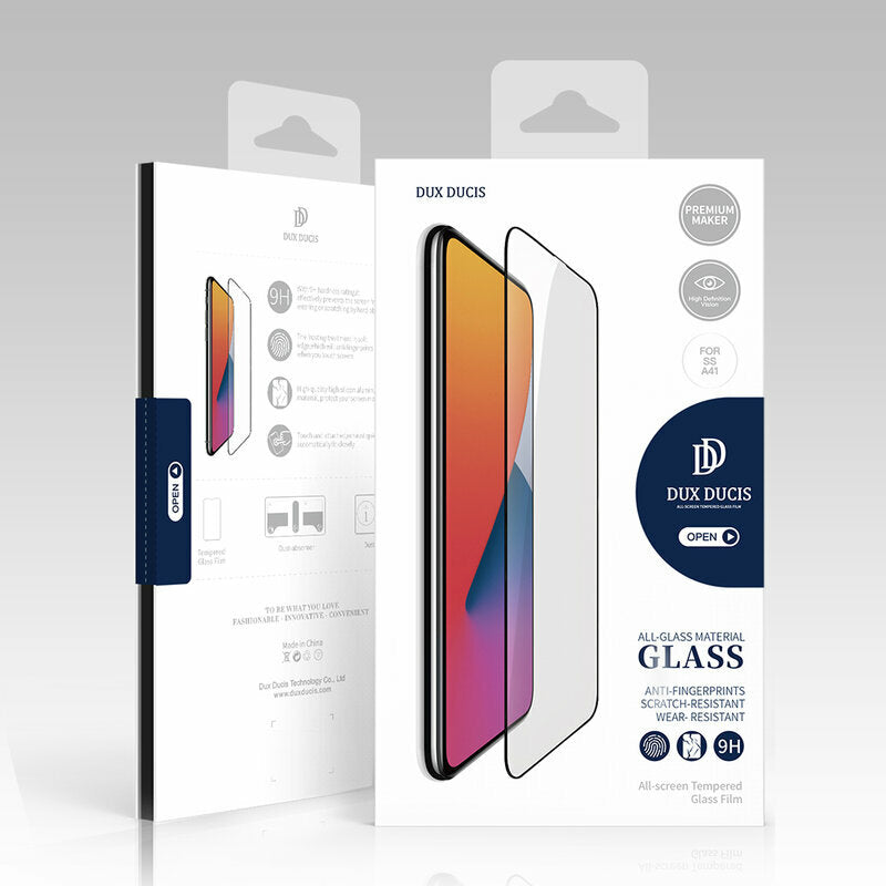 DUX DUCIS skjermbeskyttelse for Apple iPhone 11 Pro / XS / X, Herdet glass, Edge Glue, Svart