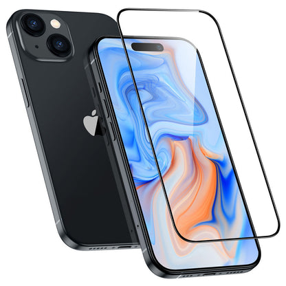 Beskyttelsesfilm ESR Armorite for Apple iPhone 15 Plus, Herdet Glass, Full Lim, Svart