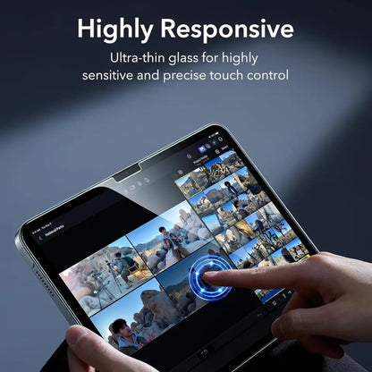 Skjermbeskytter ESR Armorite UltraFit for Apple iPad (2025) / (2022), Herdet glass, Full lim, Sett med 2 stykker