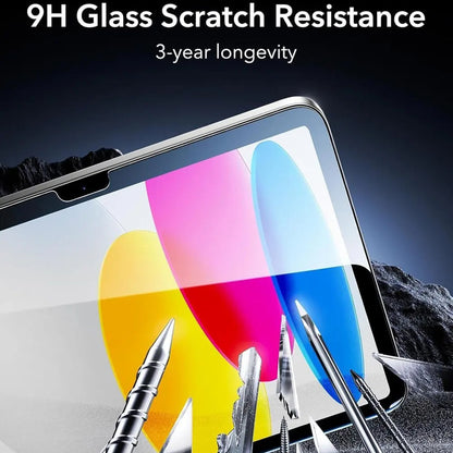 Skjermbeskytter ESR Armorite UltraFit for Apple iPad (2025) / (2022), Herdet glass, Full lim, Sett med 2 stykker