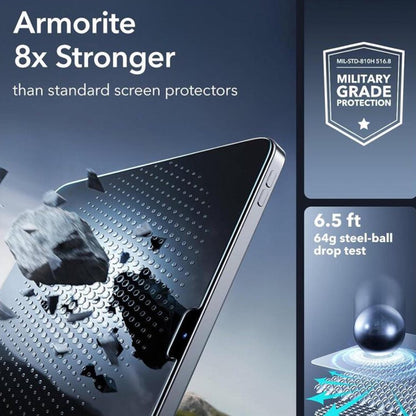 ESR Armorite UltraFit skjermbeskyttelse for Apple iPad Air 13 (2026) / Pro 13 (2025), Herdet glass, Full lim, Sett med 2 stk