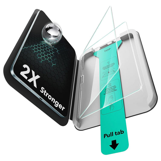 Skjermbeskytter ESR Armorite UltraFit for Apple iPad Pro 13 (2025) / Pro 13 (2024), Herdet Glass, Full Lim, Sett med 2 stykker