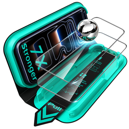 ESR Armorite UltraFit skjermbeskyttelse for Apple iPhone 18 Pro / 17 Pro, Herdet glass, Full lim, Sett med 2 stk, Svart