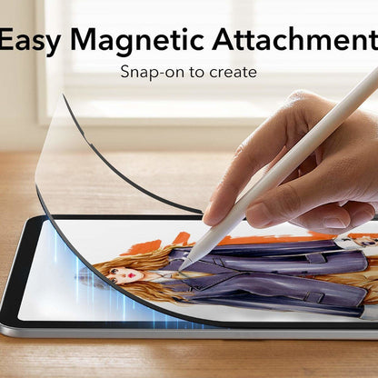 Beskyttelsesfolie ESR Paper Feel Magnetic for Apple iPad (2025) / (2022), Plast