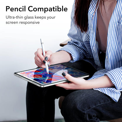 Beskyttelsesfilm ESR-skjerm for Apple iPad (2025) / (2022), Herdet glass, Full lim, Sett med 2 stykker