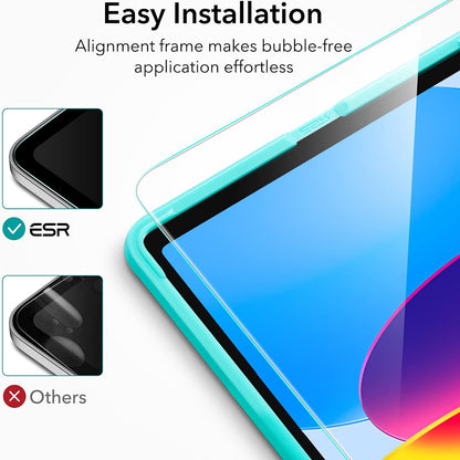 Beskyttelsesfilm ESR-skjerm for Apple iPad (2025) / (2022), Herdet glass, Full lim, Sett med 2 stykker