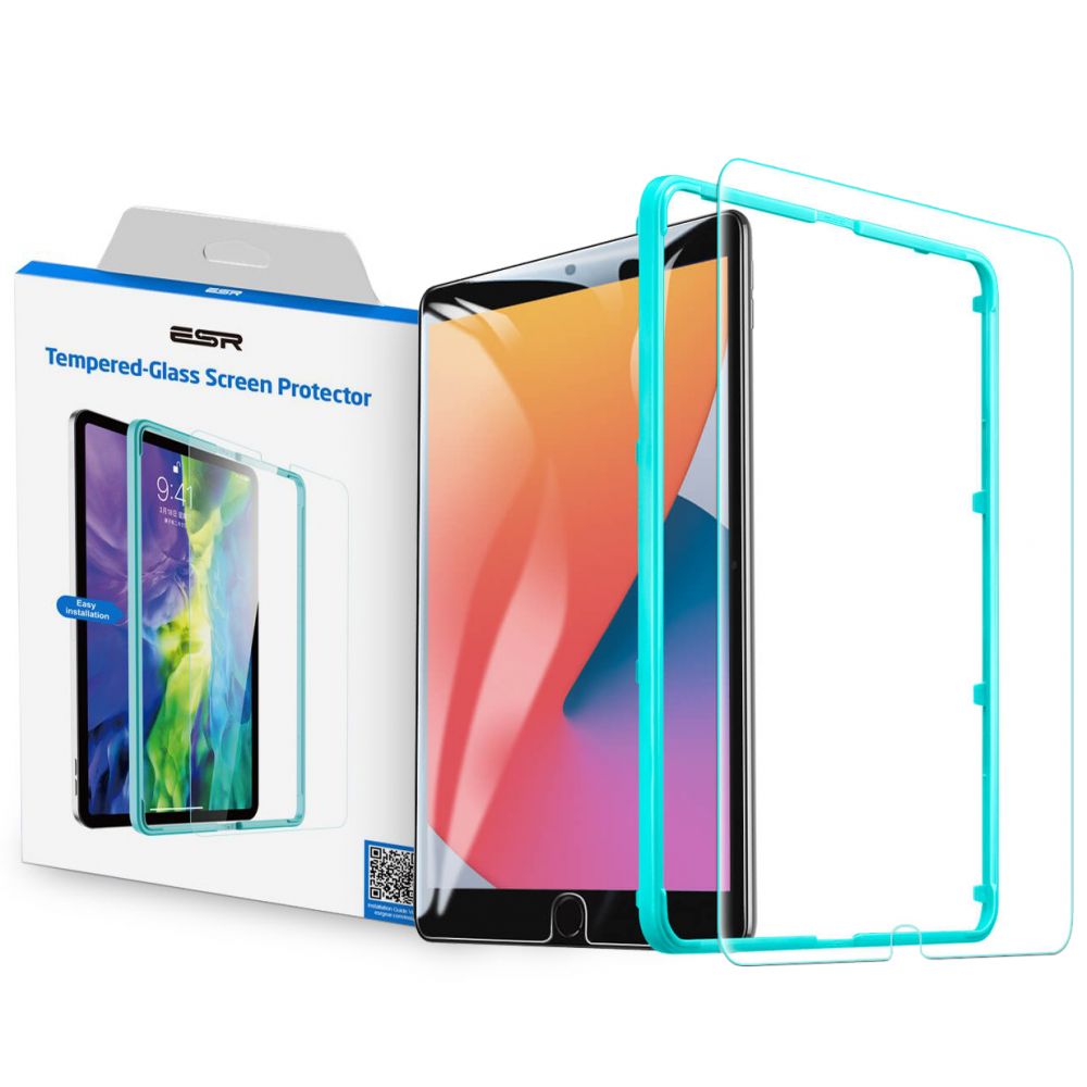 Beskyttelsesfolie ESR-skjerm for Apple iPad Pro 11 (2024), Herdet glass, Full lim