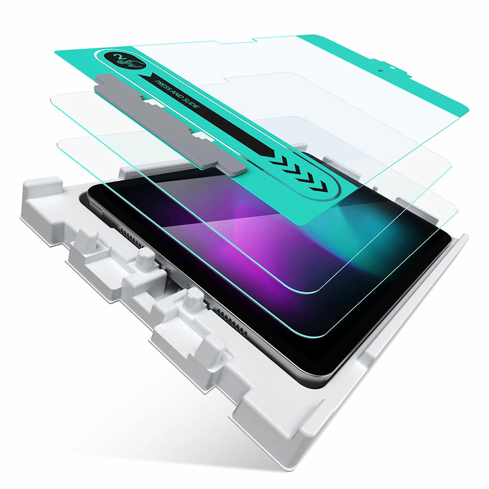 Beskyttelsesfilm ESR-skjerm for Apple iPad Pro 11 (2024), Herdet glass, Full lim, Sett med 2 stykker