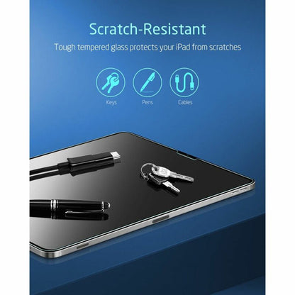 Beskyttelsesfilm ESR-skjerm for Apple iPad Pro 12.9 (2022) / Pro 12.9 (2021) / Pro 12.9 (2020), Herdet glass, Full lim, Sett med 2 stykker