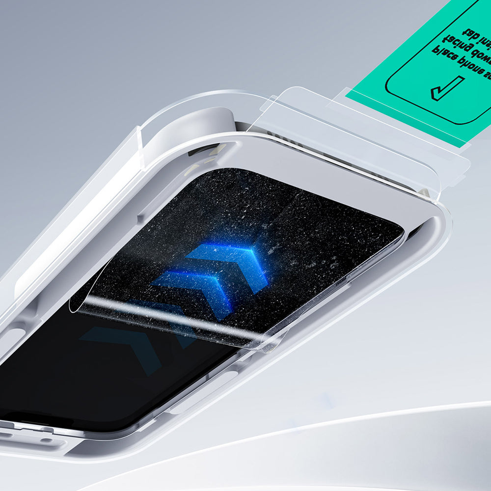 ESR UltraFit Classic skjermbeskyttelse for Apple iPhone 18 Pro / 17 Pro, Herdet glass, Full lim, Sett med 2 stk, Svart