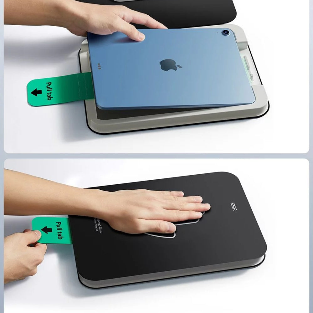 Beskyttelsesfilm ESR UltraFit for Apple iPad (2025) / (2022), Herdet glass, Full lim, Sett med 2 stykker