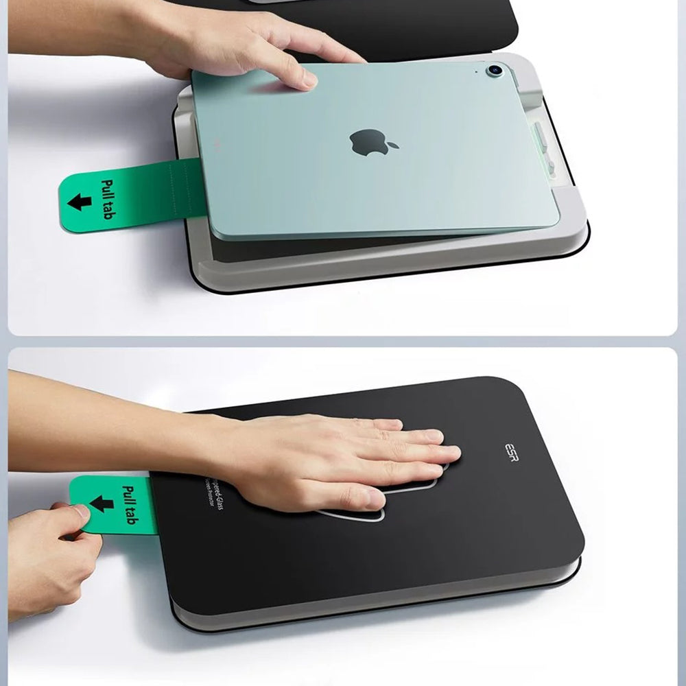 ESR UltraFit skjermbeskyttelse for Apple iPad Air 11 (2026) / Air 11 (2025), Herdet glass, Full lim, Sett med 2 stk
