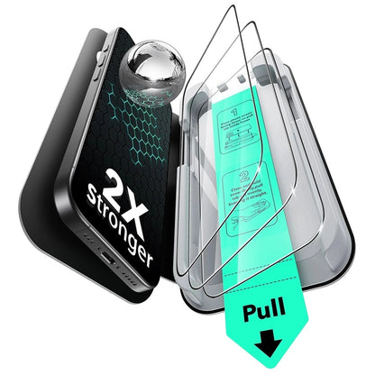 Skjermbeskytter ESR UltraFit for Apple iPhone 17 Air, Herdet glass, Full lim, Sett med 3 stykker