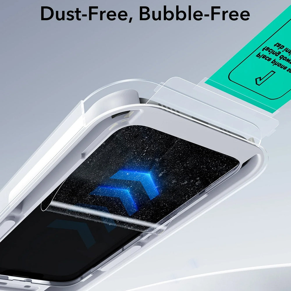 Skjermbeskytter ESR UltraFit for Apple iPhone 17 Pro Max, Herdet Glass, Full Lim, Sett med 3 stykker
