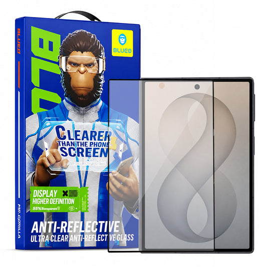 Blueo Anti-Reflective HD Skjermbeskyttelse for Samsung Galaxy Z Fold8 F971, Herdet Glass, Full Lim, Svart