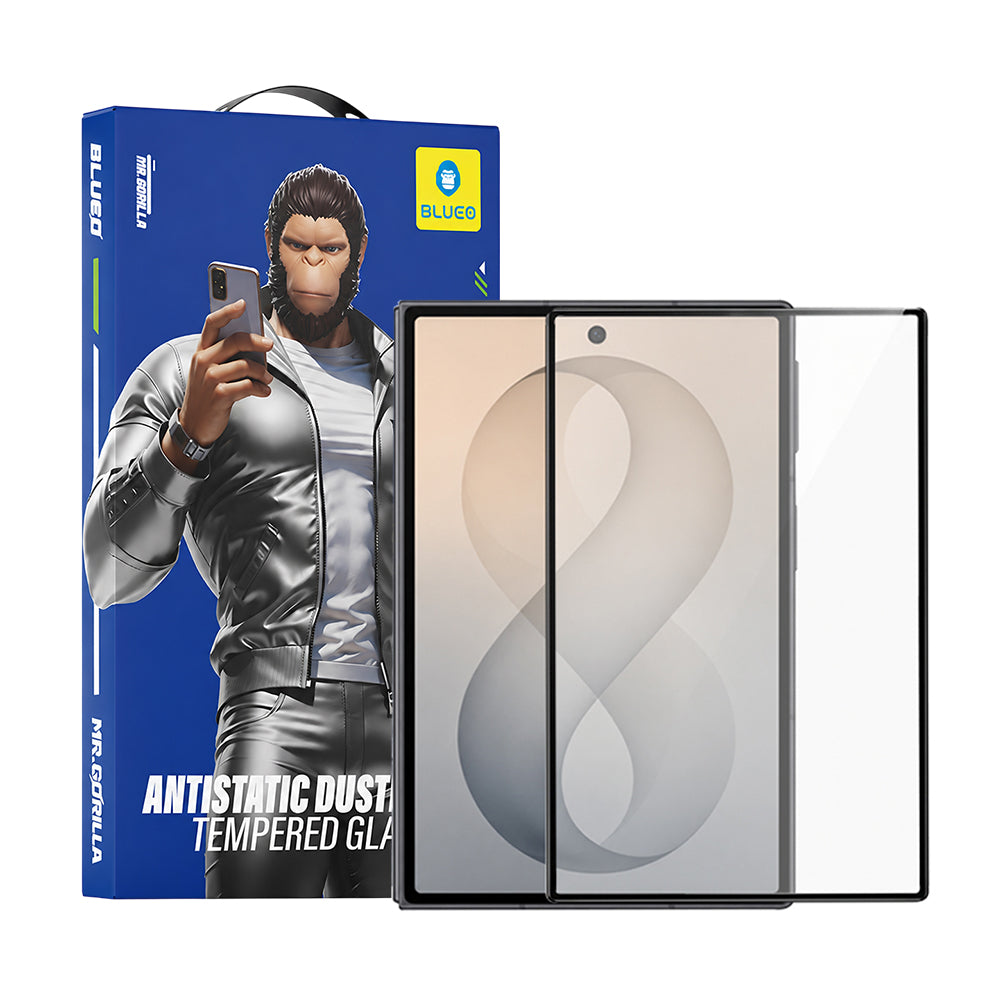 Blueo HD skjermbeskyttelsesfilm for Samsung Galaxy Z Fold8 F976, herdet glass, full lim, 2.5D, svart