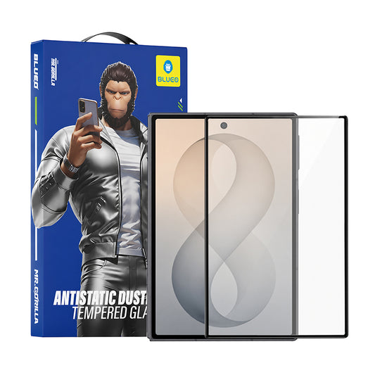 Blueo HD skjermbeskyttelsesfilm for Samsung Galaxy Z Fold8 F971, herdet glass, full lim, 2.5D, svart