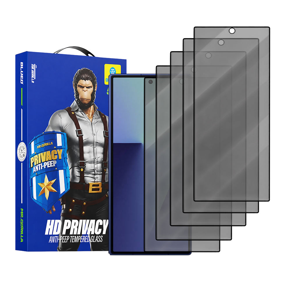 Privacy Blueo Anti-Peep skjermbeskyttelse for Samsung Galaxy Z Fold8 Ultra F971, Herdet glass, Full lim, Sett med 5 stk