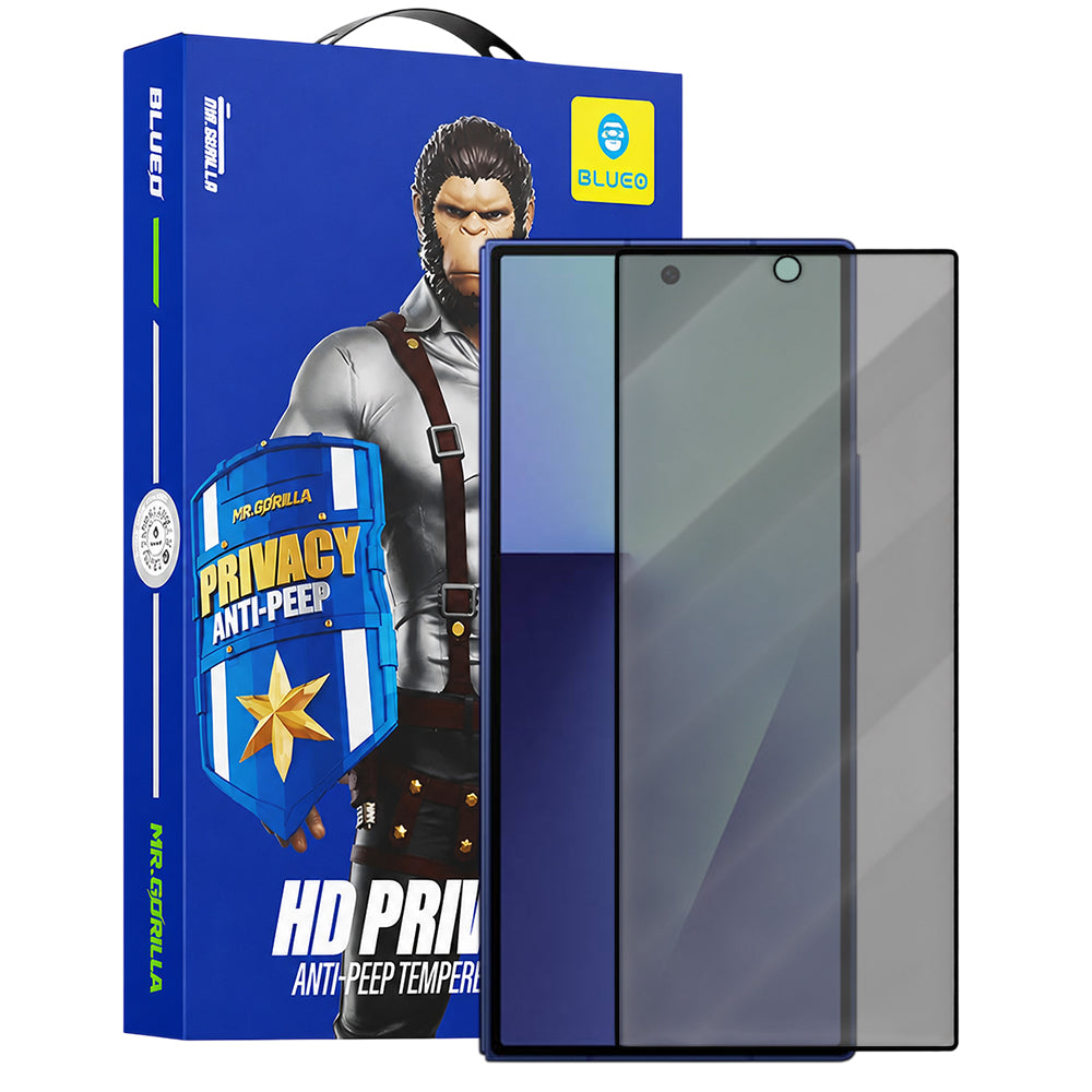 Blueo Anti-Peep Privacy Skjermbeskyttelse for Samsung Galaxy Z Fold8 Ultra F971 / Z Fold7 F966, Herdet Glass, Full Lim