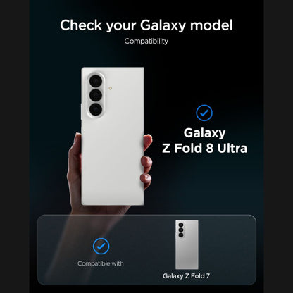 Spigen GlastR EZ FIT Pro HD Privacy Skjermbeskytter for Samsung Galaxy Z Fold8 Ultra F976, Herdet Glass, Full Lim, Sett med 2 stk