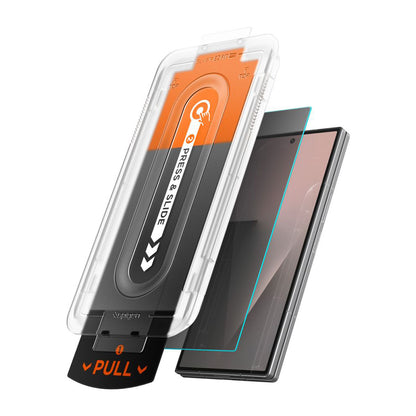 Spigen GlastR EZ FIT Pro HD Privacy Skjermbeskytter for Samsung Galaxy Z Fold8 Ultra F976, Herdet Glass, Full Lim, Sett med 2 stk