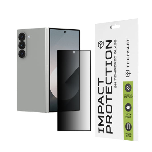 Privacy Techsuit skjermbeskyttelsesfilm for Samsung Galaxy Z Fold6 F956, Herdet glass, Full lim, 111D