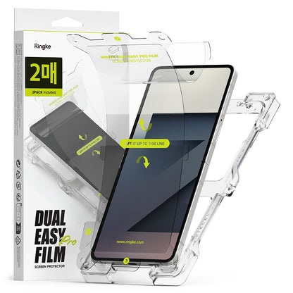 Beskyttelsesfolie for innvendig skjerm Ringke Dual Easy Pro for Samsung Galaxy Z Flip7 F766, Plast, Sett med 2 stykker