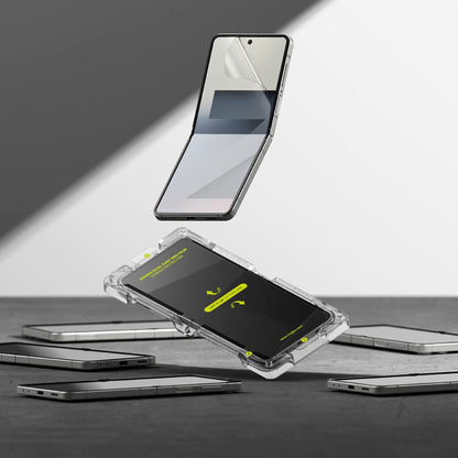 Beskyttelsesfolie for innvendig skjerm Ringke Dual Easy Pro for Samsung Galaxy Z Flip7 F766, Plast, Sett med 2 stykker