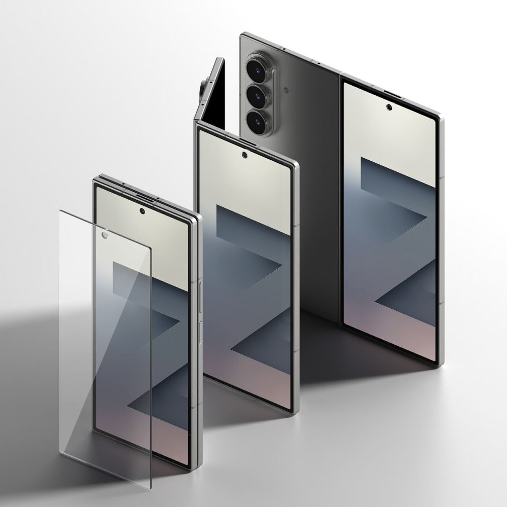 Beskyttelsesfilm Ringke Easy Slide for Samsung Galaxy Z Fold7 F966, Herdet glass, Full lim, Sett med 2 stykker