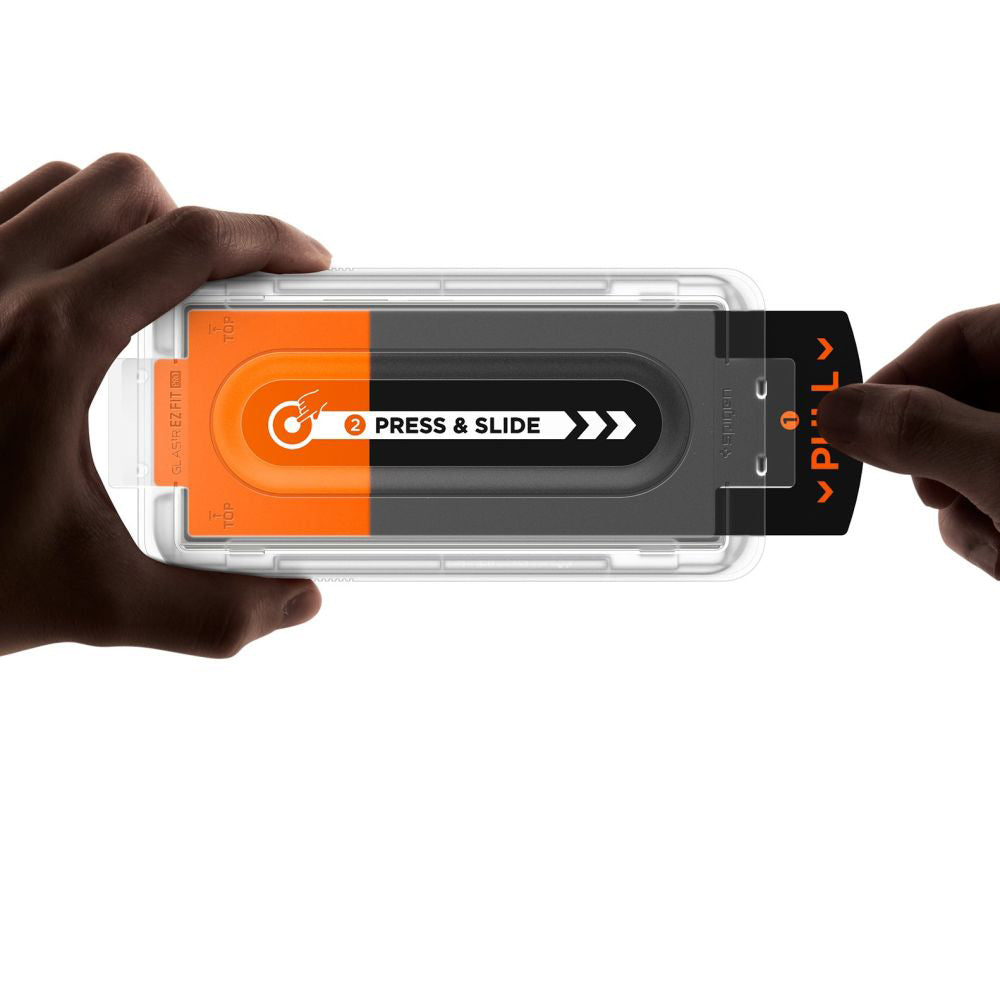Beskyttelsesfolie Spigen GlastR EZ FIT Pro HD for Samsung Galaxy Z Fold7 F966, Herdet glass, Full lim, Sett med 2 stykker AGL09579