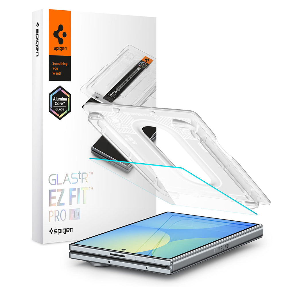 Spigen GlastR EZ FIT Pro HD skjermbeskyttelse for Samsung Galaxy Z Fold8 F971, Herdet glass, Full lim AGL11942