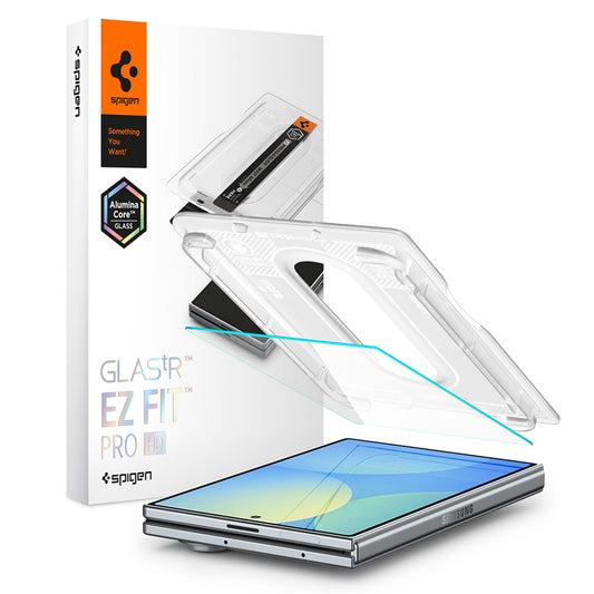 Spigen GlastR EZ FIT Pro HD skjermbeskyttelse for Samsung Galaxy Z Fold8 F971, Herdet glass, Full lim AGL11942
