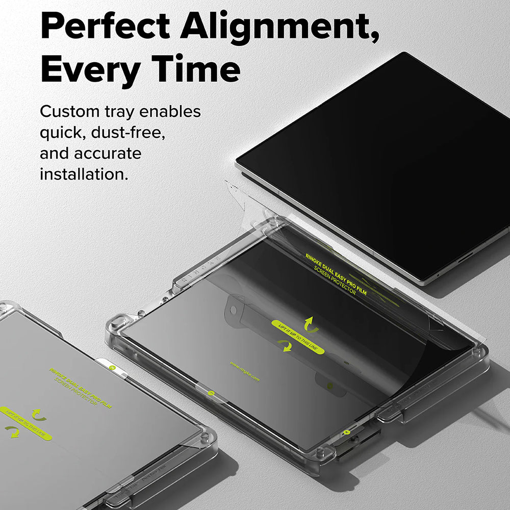 Innvendig skjermbeskyttelsesfilm Ringke Dual Easy Pro for Samsung Galaxy Z Fold7 F966, plast, sett med 2 stk