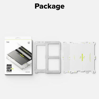Innvendig skjermbeskyttelsesfilm Ringke Dual Easy Pro for Samsung Galaxy Z Fold7 F966, plast, sett med 2 stk