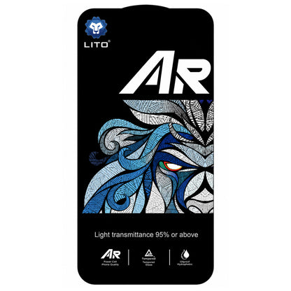 Skjermbeskyttelse Lito AR SE for Apple iPhone 18 Pro Max / 17 Pro Max, Herdet glass, Full lim, Svart