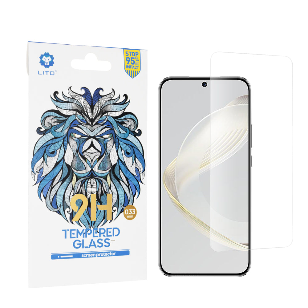 Lito Classic skjermbeskyttelsesfilm for Huawei nova 12s / nova 11, Herdet glass, Full lim, 2.5D