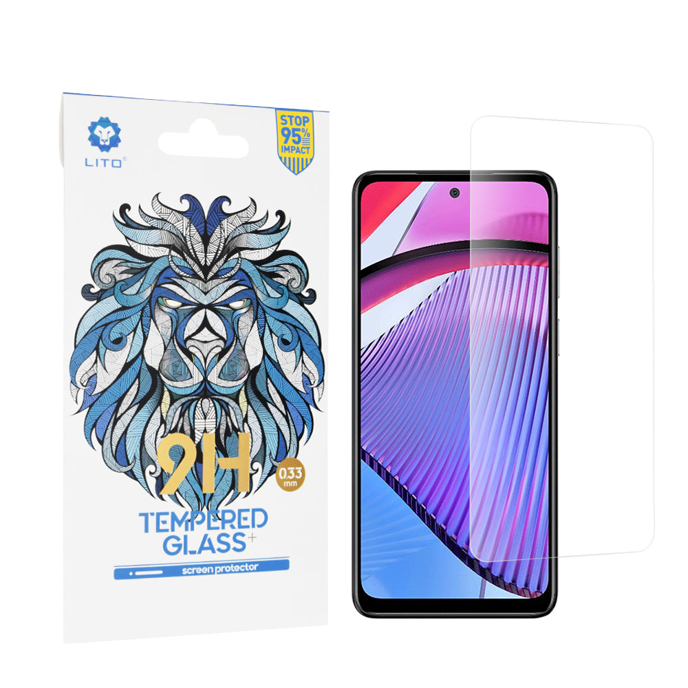 Lito Classic skjermbeskyttelsesfilm for Motorola Moto G Power 5G, Herdet glass, Full lim, 2.5D
