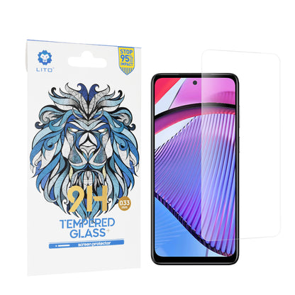 Lito Classic skjermbeskyttelsesfilm for Motorola Moto G Power 5G, Herdet glass, Full lim, 2.5D