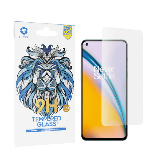 Lito Classic skjermbeskyttelsesfilm for OnePlus Nord 2T / Nord CE 5G / Nord 2 5G, Herdet glass, Full lim, 2.5D
