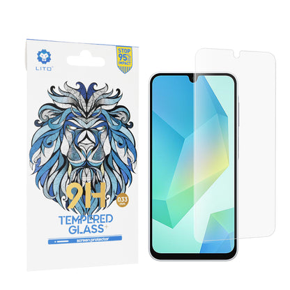 Lito Classic skjermbeskyttelsesfilm for Samsung Galaxy A16 5G A166 / A16 4G A165, Herdet glass, Full lim, 2.5D