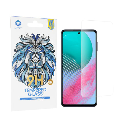 Lito Classic skjermbeskyttelsesfilm for Samsung Galaxy M54, Herdet glass, Full lim, 2.5D