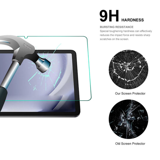 Lito Classic skjermbeskyttelsesfilm for Samsung Galaxy Tab A11+ / Tab A9+, Herdet glass, Full lim, 2.5D