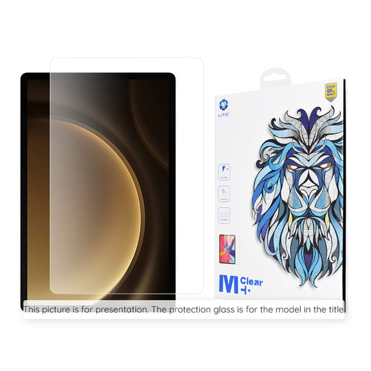Lito Classic skjermbeskyttelsesfilm for Samsung Galaxy Tab S10 Ultra / Tab S9 Ultra, Herdet glass, Full lim, 2.5D