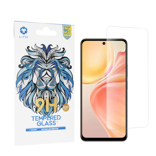 Lito Classic skjermbeskyttelsesfilm for vivo Y28 4G, Herdet glass, Full lim, 2.5D